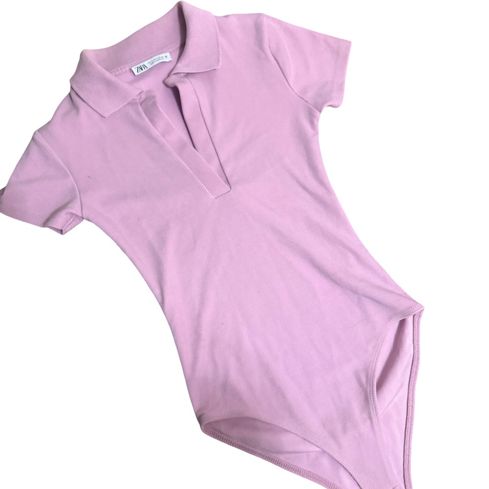 Zara Light Pink Kids Polo Bodysuit